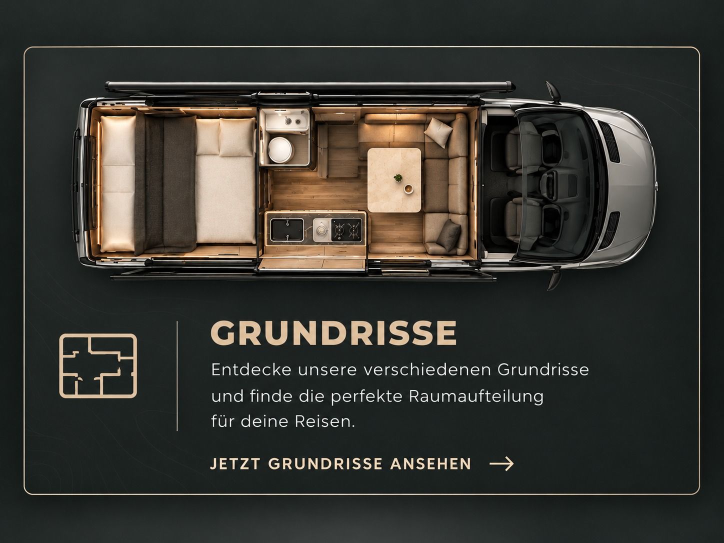Grundrisse von Wiemobil - gestalte deinen Campervan